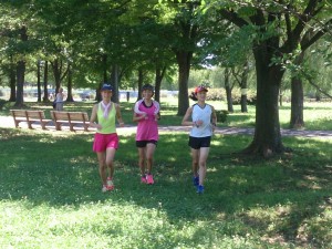 舎人公園をジョギング