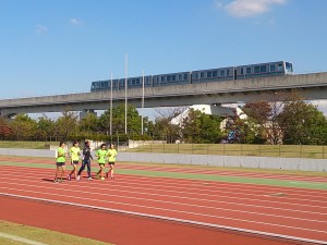 2015/11/04 颯走塾練習会ケバソ選手とダウンジョグ