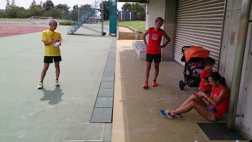 暑い中での舎人公園マラソン練習会