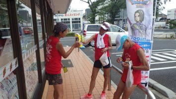 夏の練習後はのどが渇く