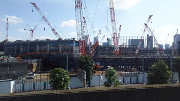 2017/10/18　新国立競技場建設状況