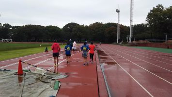 2017/10/25の颯走塾マラソン練習会in織田フィールド2