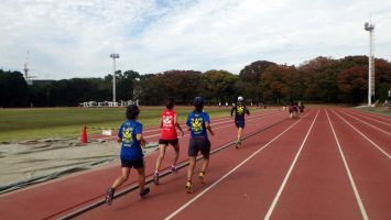 2017/11/01の颯走塾水曜マラソン練習会in織田フィールド2