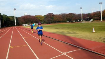 2017/11/15の颯走塾マラソン練習会in織田フィールド3