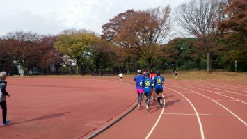 2017/11/22の颯走塾水曜マラソン練習会in織田フィールド3