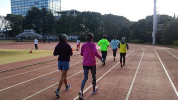 2017/12/20の颯走塾水曜マラソン練習会in織田フィールド1