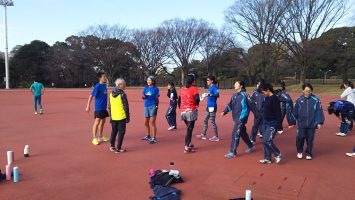 2017/12/20の颯走塾水曜マラソン練習会in織田フィールド2