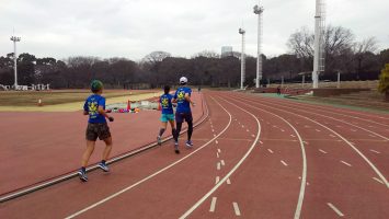 2018/01/17の颯走塾水曜マラソン練習会in織田フィールド2