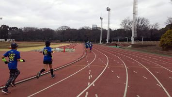 2018/01/17の颯走塾水曜マラソン練習会in織田フィールド5