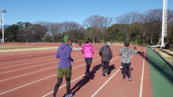 2018/01/10の颯走塾水曜マラソン練習会in織田フィールド1