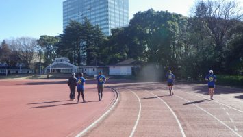 2018/01/10の颯走塾水曜マラソン練習会in織田フィールド3