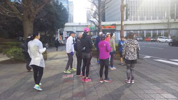2018/02/07の颯走塾水曜マラソン練習会in皇居1