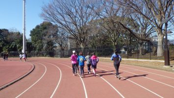 201/02/14の颯走塾水曜マラソン練習会in織田フィールド1