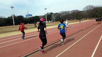 2018/02/28の颯走塾水曜マラソン練習会in織田フィールド2