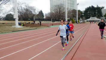 2018/03/07の颯走塾水曜マラソン練習会in織田フィールド4