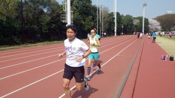 2018/03/28の颯走塾水曜マラソン練習会in織田フィールド2