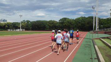 2018/06/27の颯走塾水曜マラソン練習会in織田フィールド1