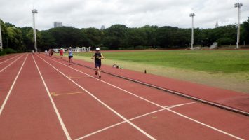 2018/07/04の颯走塾水曜マラソン練習会in織田フィールド2