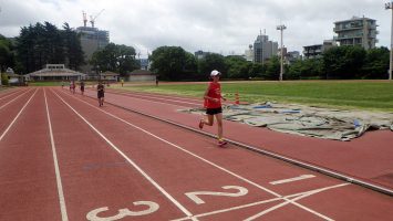 2018/07/04の颯走塾水曜マラソン練習会in織田フィールド6