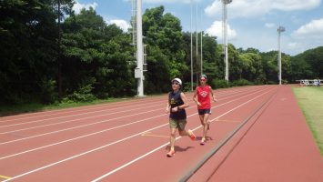 2018/07/11の颯走塾水曜マラソン練習会in織田フィールド4