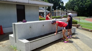 2018/07/11の颯走塾水曜マラソン練習会in織田フィールド5