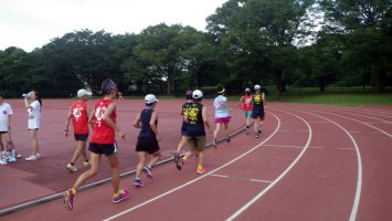 2018/07/11の颯走塾水曜マラソン練習会in織田フィールド6