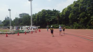 2018/07/18の颯走塾水曜マラソン練習会in織田フィールド2