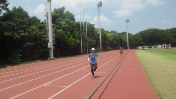 2018/08/01の颯走塾水曜マラソン練習会in織田フィールド7