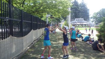 2018/08/15の颯走塾水曜マラソン練習会in織田フィールド6