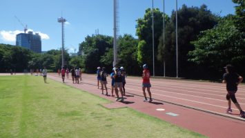 2018/08/22の颯走塾水曜マラソン練習会in織田フィールド3