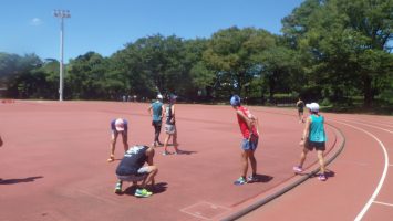 2018/08/22の颯走塾水曜マラソン練習会in織田フィールド6