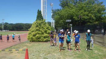 2018/08/22の颯走塾水曜マラソン練習会in織田フィールド7