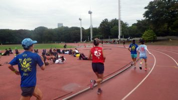 2018/09/26の颯走塾水曜マラソン練習会in織田フィールド3