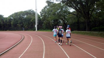 2018/10/03の颯走塾水曜マラソン練習会in織田フィールド6