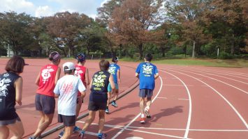 2018/10/17の颯走塾水曜マラソン練習会in織田フィールド5