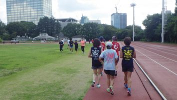 2018/10/17の颯走塾水曜マラソン練習会in織田フィールド7