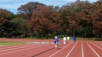 2018/10/24の颯走塾水曜マラソン練習会in織田フィールド4