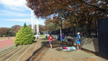 2018/10/24の颯走塾水曜マラソン練習会in織田フィールド6