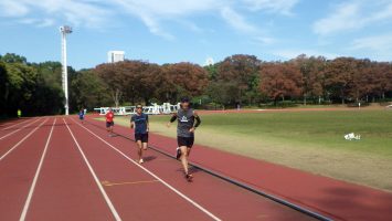 2018/10/24の颯走塾水曜マラソン練習会in織田フィールド7