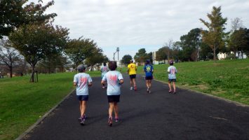 2018/11/07の颯走塾水曜マラソン練習会in舎人公園1