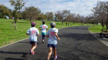 2018/11/07の颯走塾水曜マラソン練習会in舎人公園3