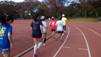 2018/11/14の颯走塾水曜マラソン練習会in織田フィールド5