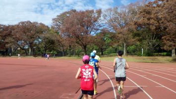 2018/11/14の颯走塾水曜マラソン練習会in織田フィールド6