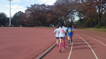 2018/11/21の颯走塾水曜マラソン練習会in織田フィールド3