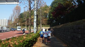 2018/11/28の颯走塾水曜マラソン練習会in東宮1