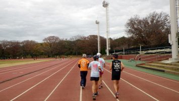 2018/12/05の颯走塾水曜マラソン練習会in織田フィールド1