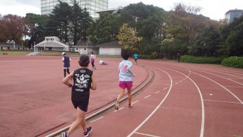 2018/12/05の颯走塾水曜マラソン練習会in織田フィールド3