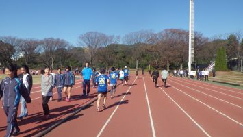 2018/12/19の颯走塾水曜マラソン練習会in織田フィールド3