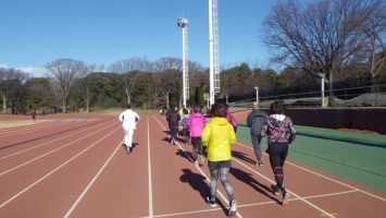 2019/01/09の颯走塾水曜マラソン練習会in織田フィールド1