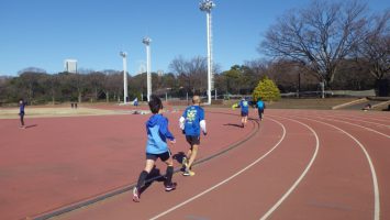 2019/01/09の颯走塾水曜マラソン練習会in織田フィールド5